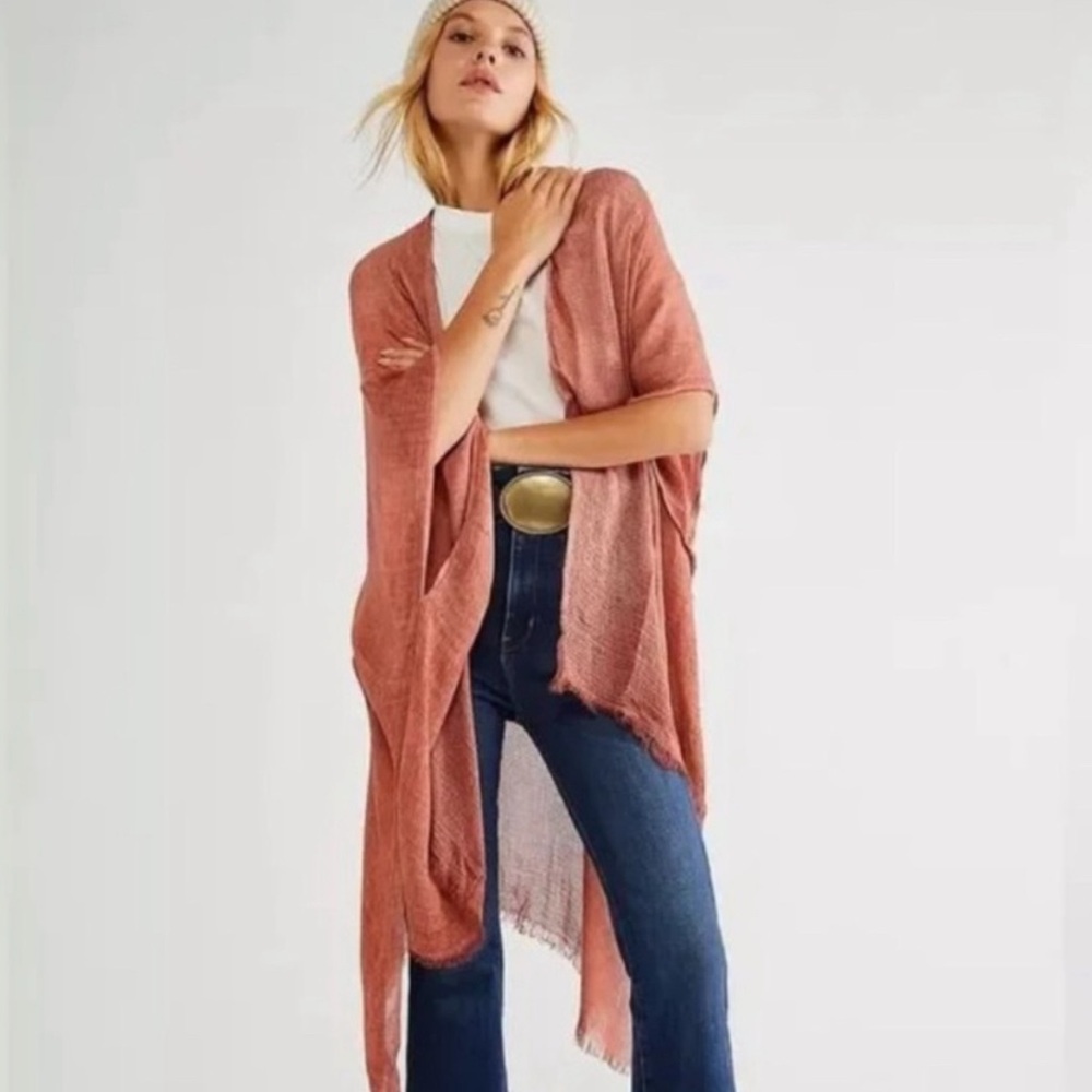 Free People Day Dream Washed Kimono One Size